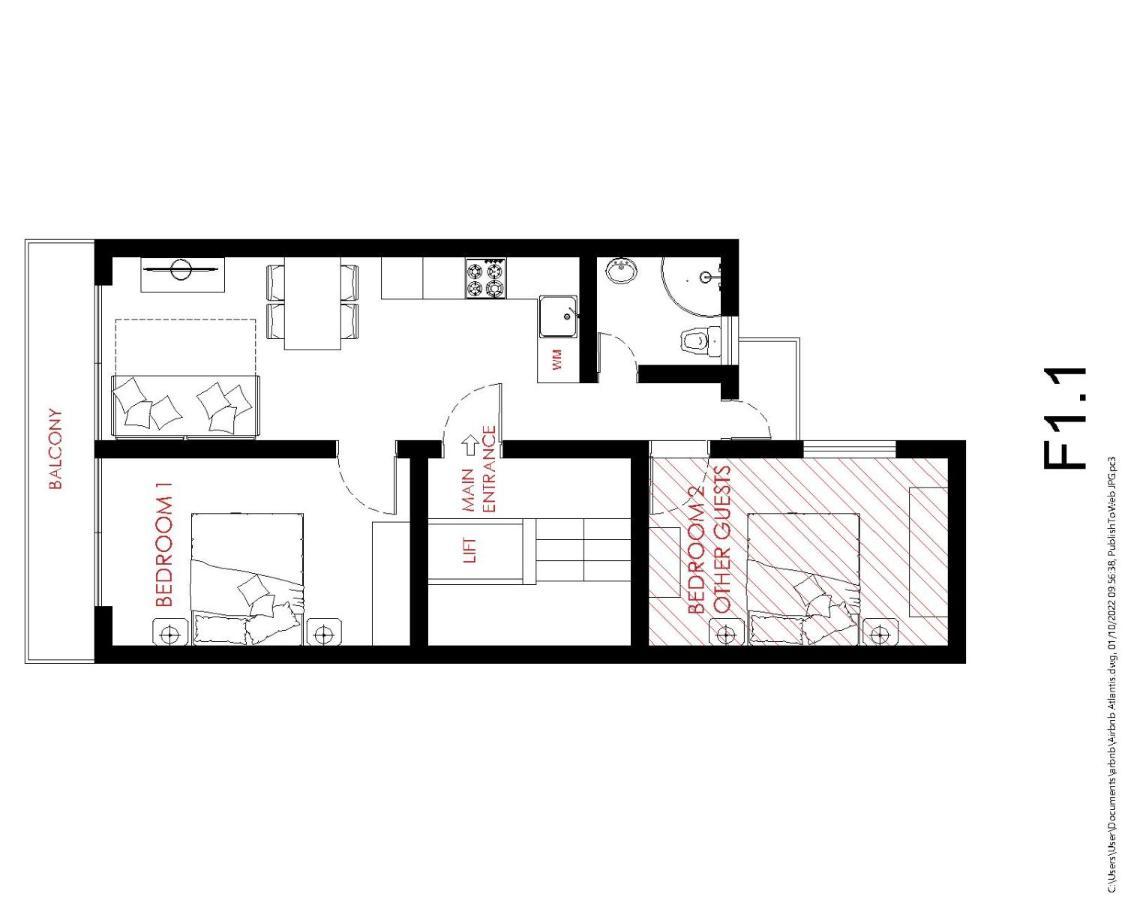 F1 1 Lovely Room, Bathroom And Living Shared Saint Julian's Luaran gambar